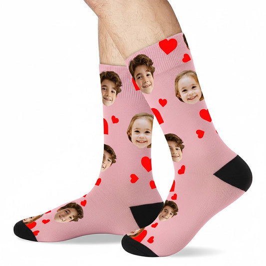 Custom Face Socks - Personalized Photo Socks with Funny Faces, Unique Gift for Family & Friends G9W168