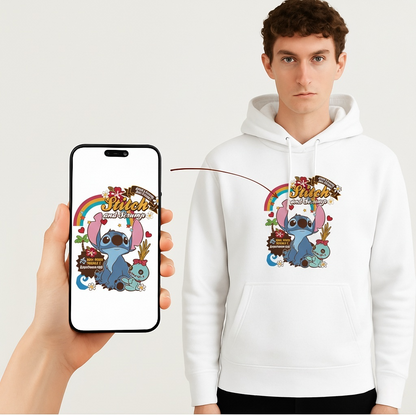 Adorable Ohana Style! Stitch & Scrump Pure Cotton Hoodie G9W168